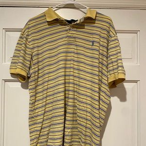 Yellow vintage Ralph Lauren polo collared shirt.
